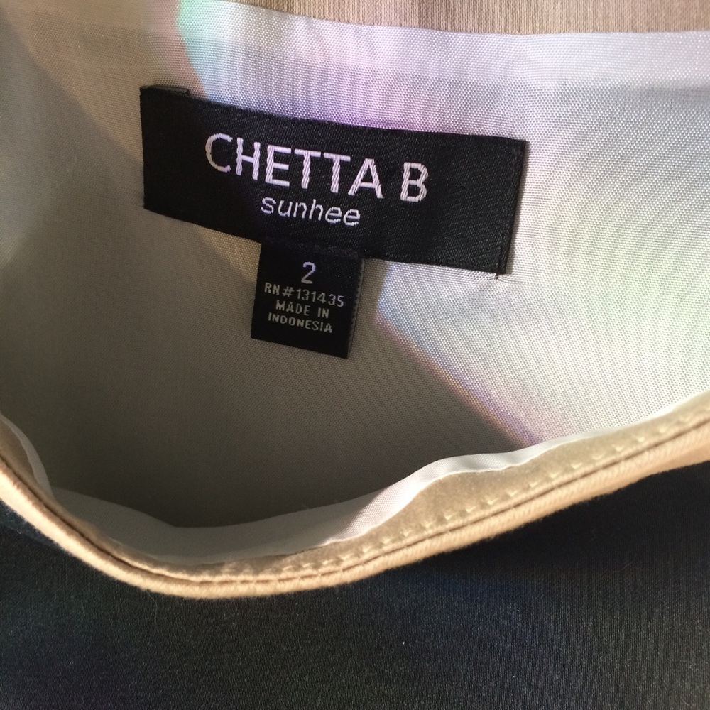 sale Chetta B colorblock dress size 2 - Picture 6 of 8